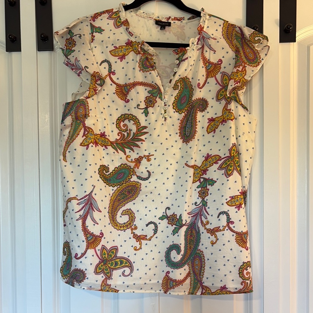 Floral Paisley Print Women's Top